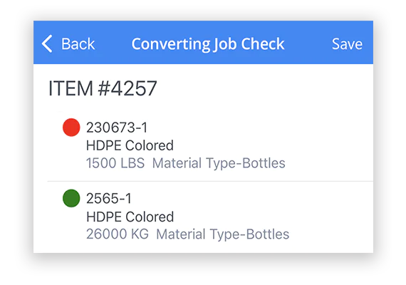 Stock Confirmation Checks